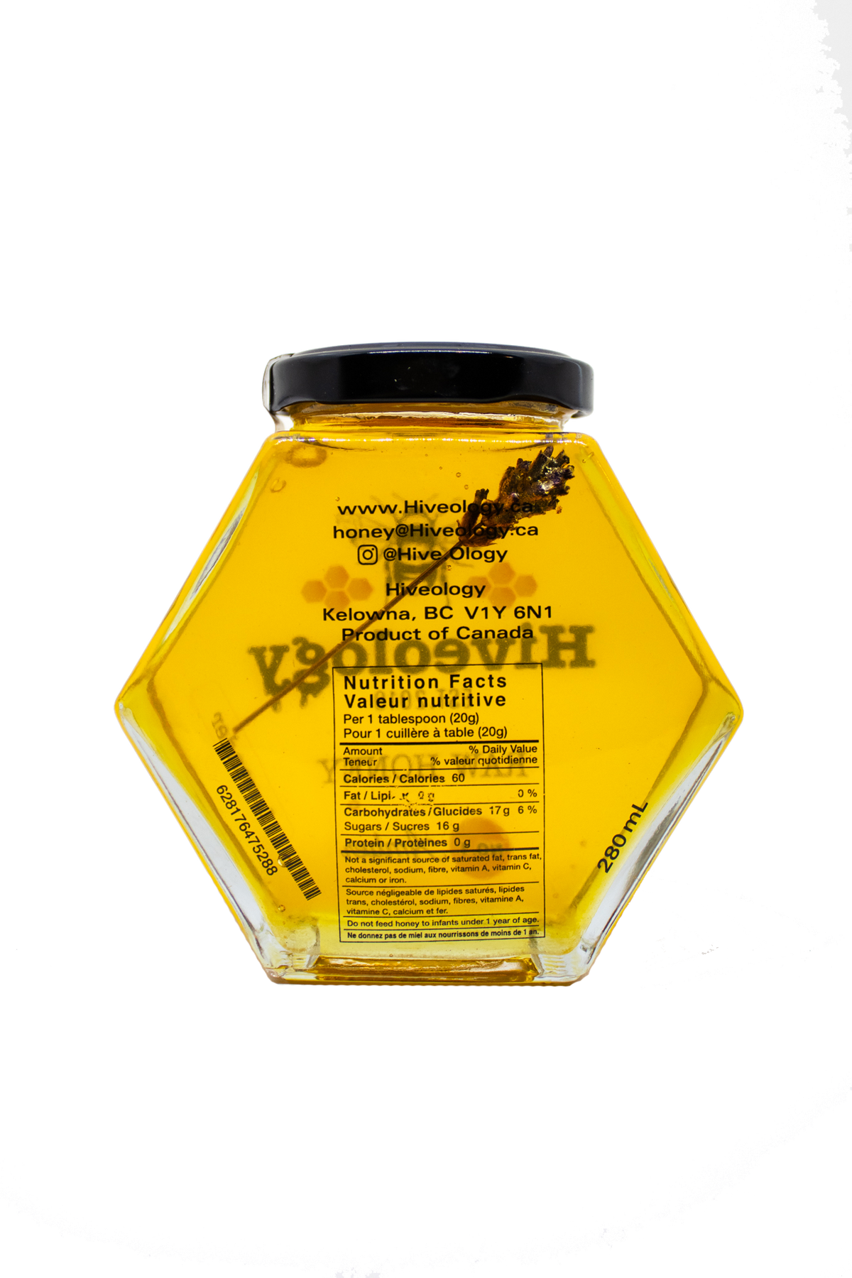 Hiveology - Lavender Infused Honey: Regular (280ml)