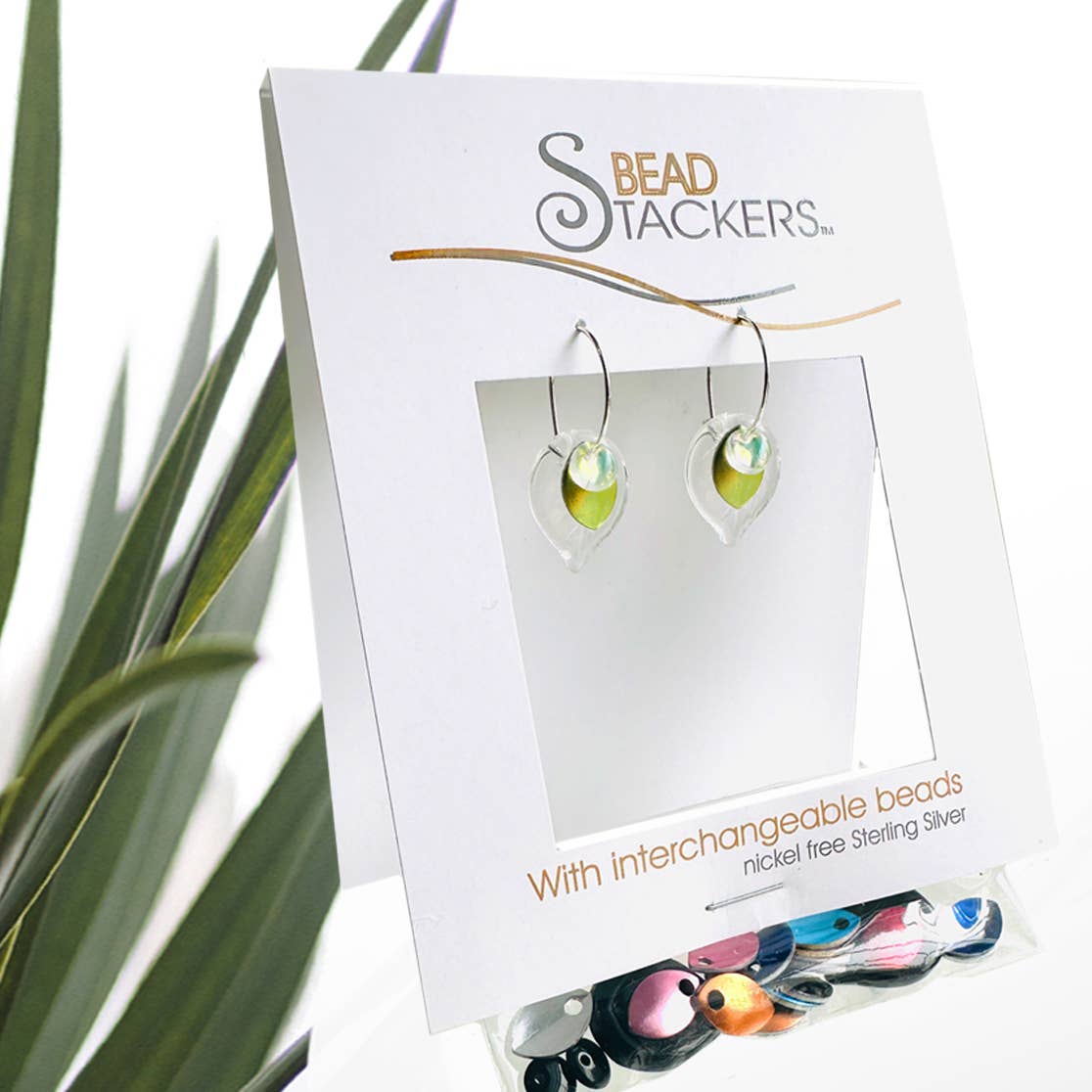 Conversations in Jewellery - Lfgl32  - Earrings come with 9 interchangeable colours. 
