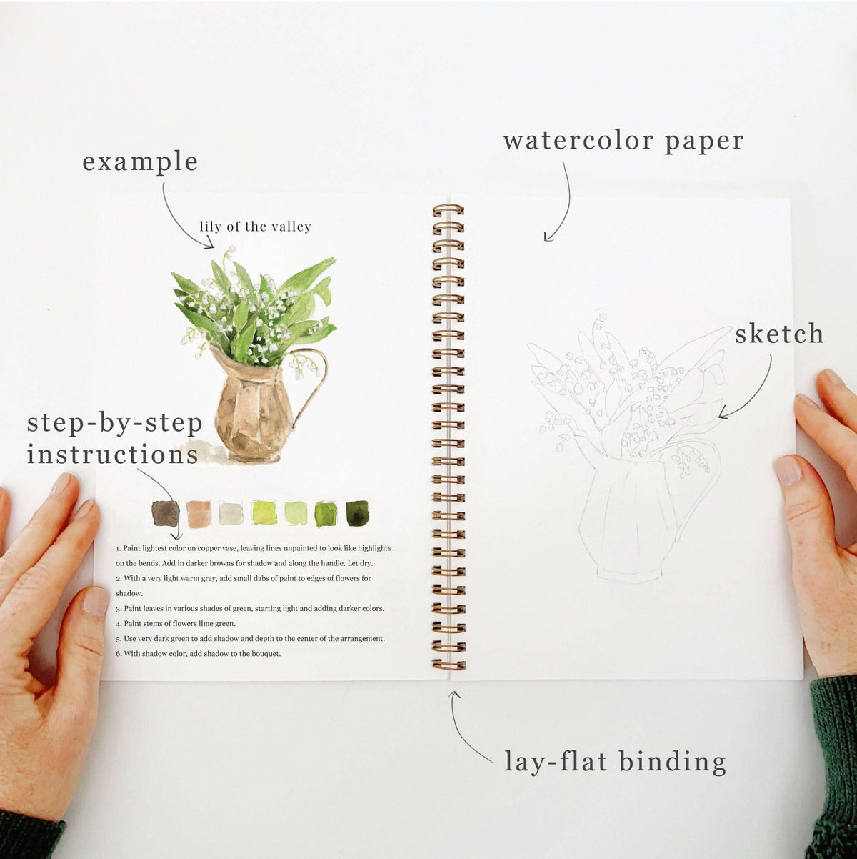 emily lex studio - Bouquets watercolor workbook