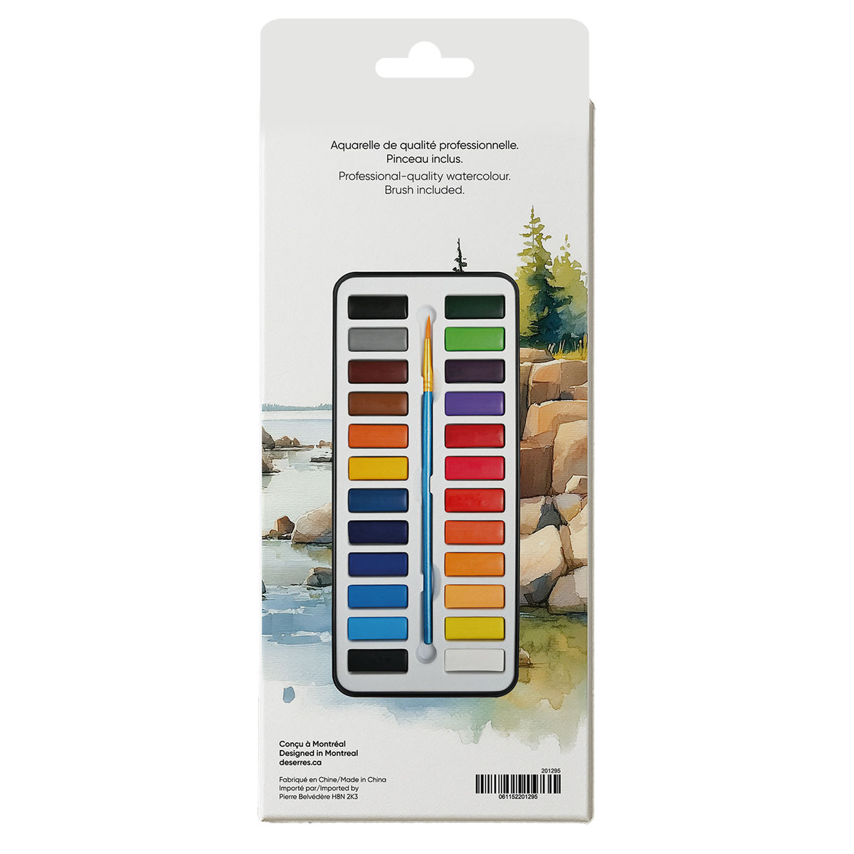 pierrebelvedere.com - WATERCOLOUR KIT- 24 HALF PANS