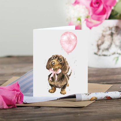 Enclosure Card Pink Sausage (little girl)