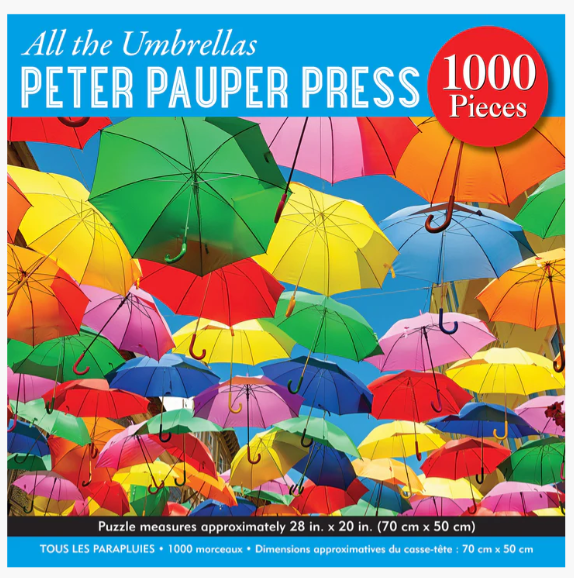 All the Umbrellas 1000 Piece Jigsaw Puzzle