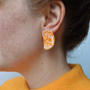 Mini Orange Earrings