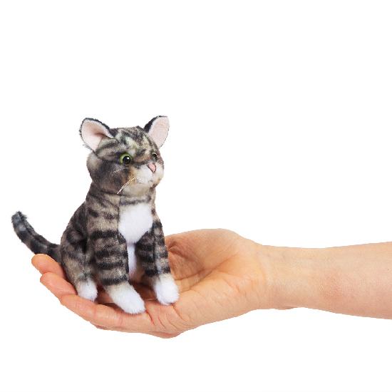 Mini Finger Puppet  Tabby Cat