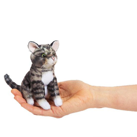 Mini Finger Puppet  Tabby Cat