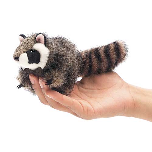 Mini Raccoon Finger Puppet