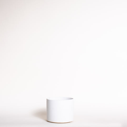 Cylinder White - 10 Inch Pot