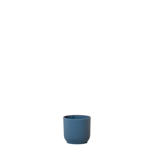 Ribbed Navy - 4 Inch Pot