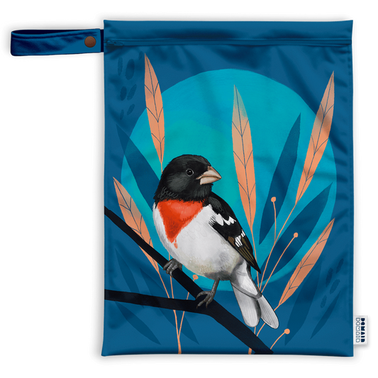 Demain Demain - Large wet Bag / Birds by Marie-Eve Turgeon