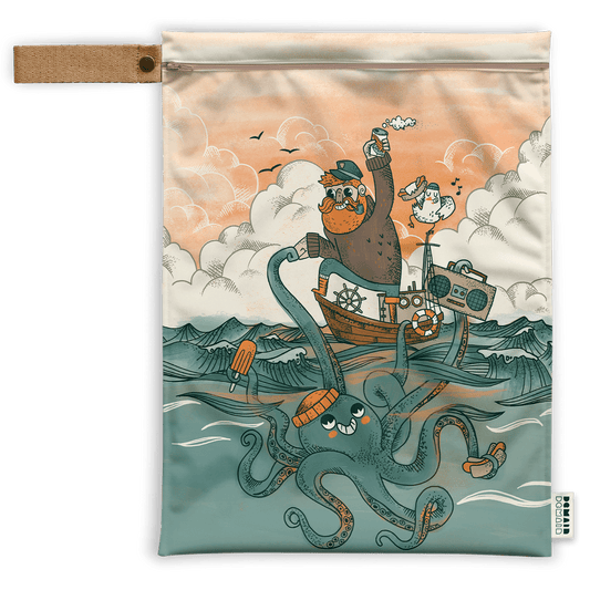 Demain Demain - Large wet Bag / Kraken party by Marjorie & Cie