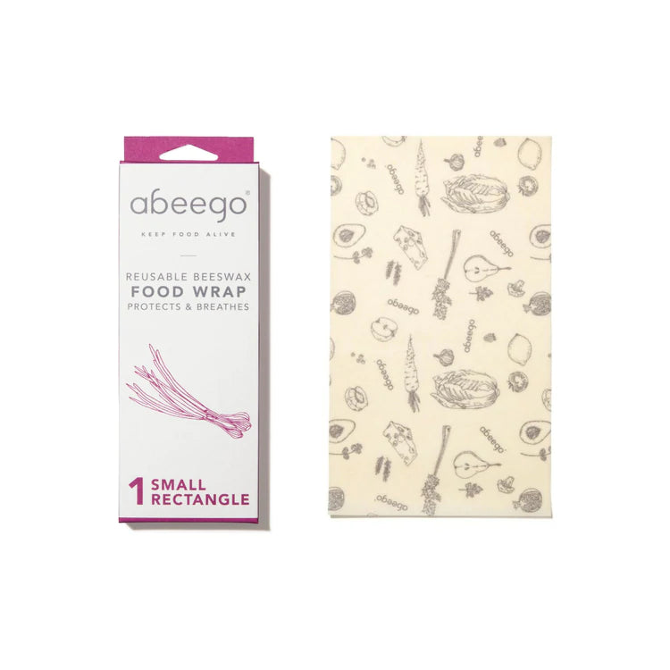 Abeego Beeswax Food Wrap in Rectangle and Square Shape (Sizes Small, Medium, Large, Giant and Variety Pack)