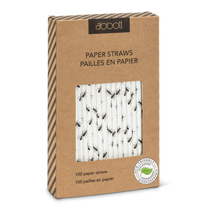 Ant Print - Paper Straws