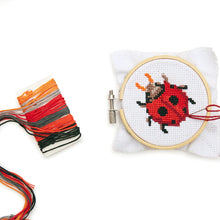 Load image into Gallery viewer, Mini Cross Stitch Kit - Ladybug
