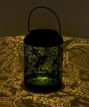 Load image into Gallery viewer, Hummingbird Design - Hanging Solar Lantern
