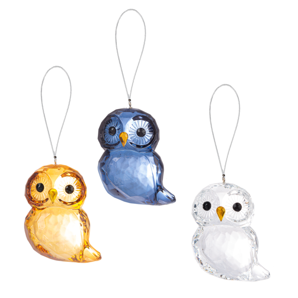 Acrylic Owl Ornaments