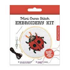 Mini Cross Stitch Kit - Ladybug