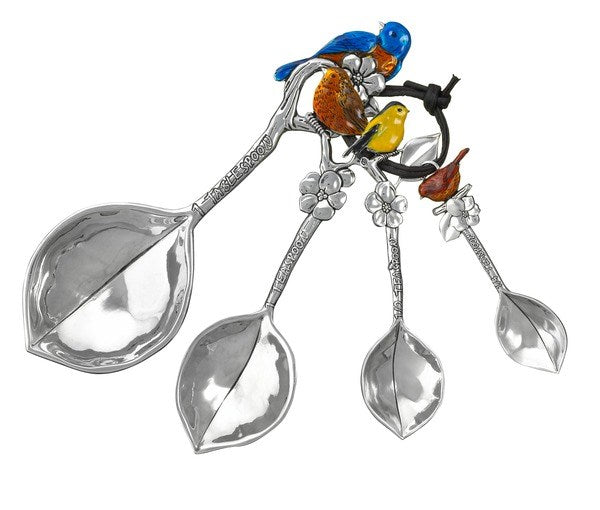 Birds design - Metal Measuring Spoon Set