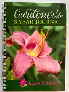 Gardener's 3 Year Journal