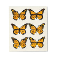 Load image into Gallery viewer, Monarch Butterfly Print - Swedish Dishcloths
