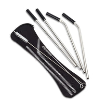 Load image into Gallery viewer, Reusable Stainless Steel Straw Set
