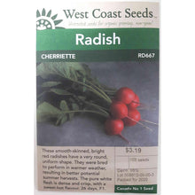 Load image into Gallery viewer, Radish Seeds Cherriette
